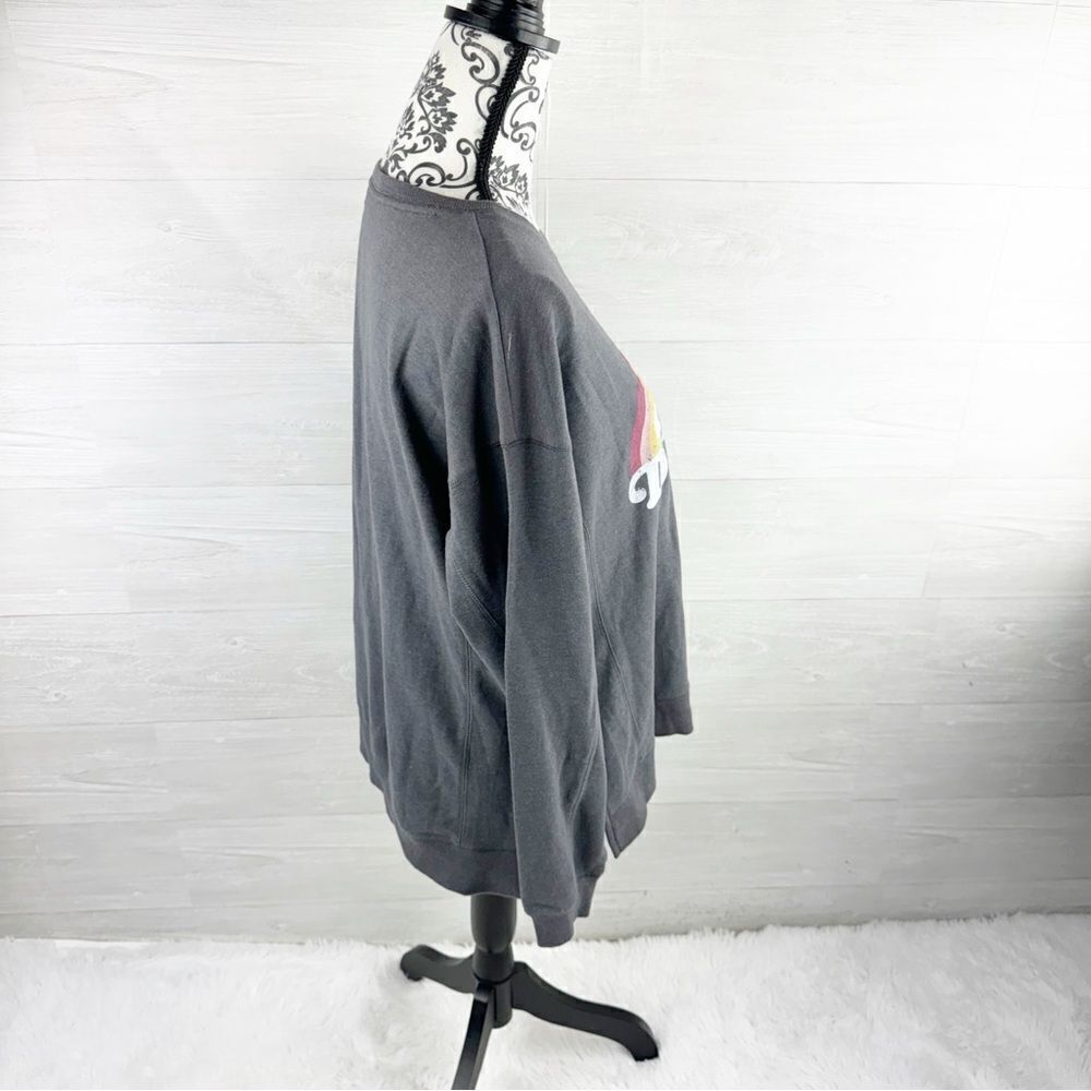 Wildfox Easy Does It Rainbow Statement Sweatshirt… - image 7